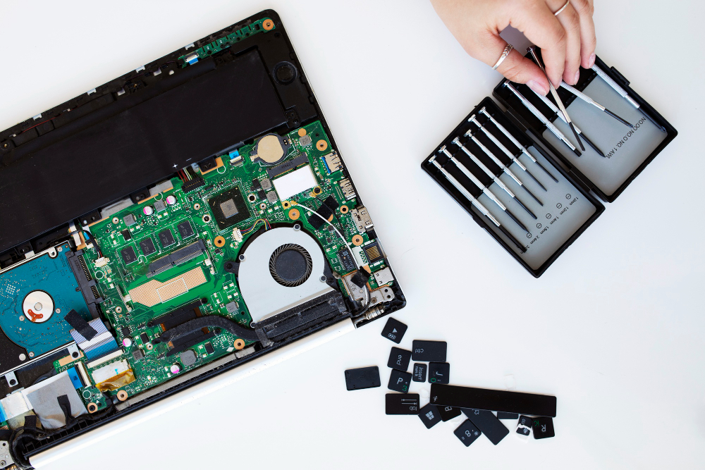 Laptop logic board repair, part of our MacBook repair services NYC